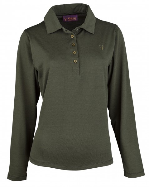 Hubertus Damen-Funktions-Polo-Langarmshirt