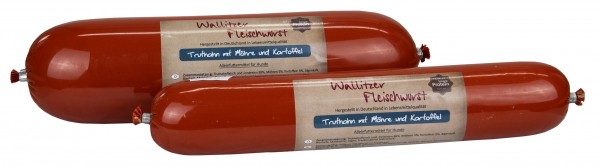 Wallitzer Hundewurst mit Truthahn, Möhre und Kartoffel