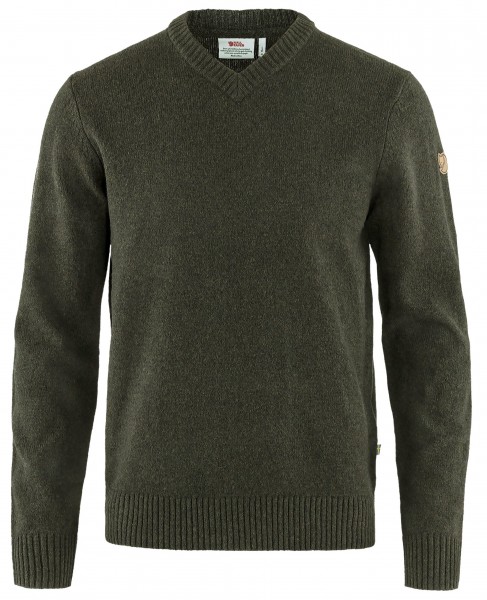 Fjällräven Herren-V-Ausschnitt-Pullover Övik