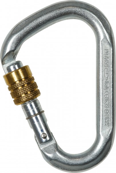 Karabiner Snappy, HMS-Schrauber, Stahl - EN 362/EN 12275