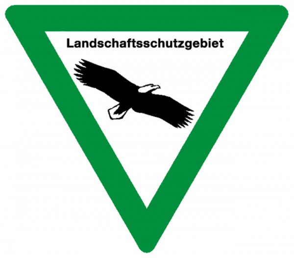 Schild Landschaftsschutzgebiet