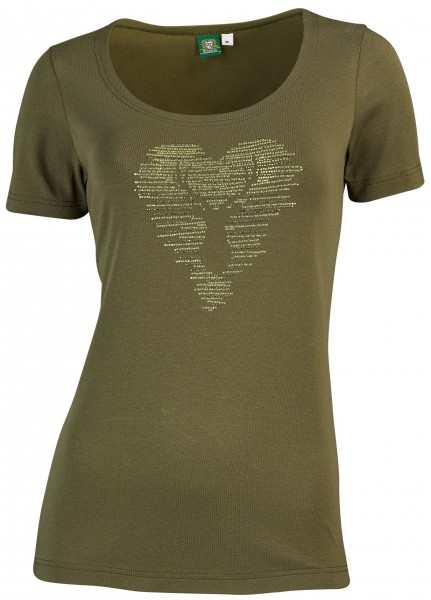 OS-Trachten Damen-T-Shirt mit Strassmotiv