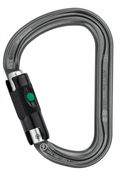 Karabiner William Ball Lock, Alu - EN 362