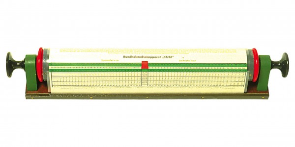 Calculatrice de bois ronde Kubi