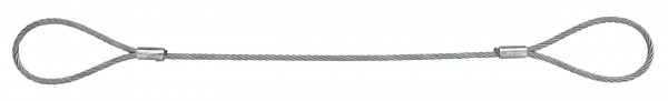 Drahtseilstroppen/Chokerseile mit Fasereinlage - Form A - Schlaufe - Schlaufe
