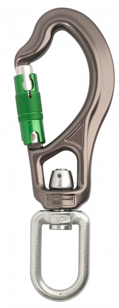 Karabiner Sidewinder Locksafe, Alu – EN 362