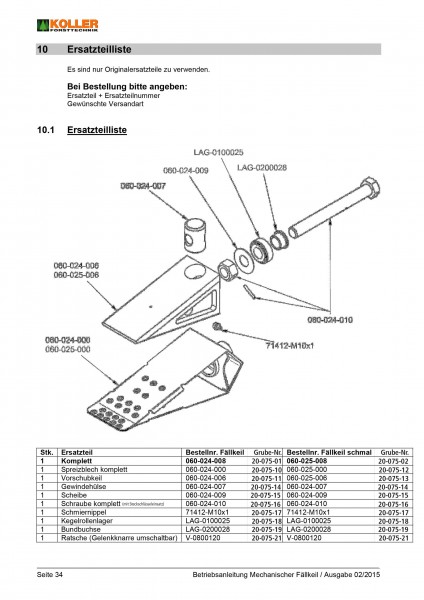 Articulated Ratchet for use with Koller's Wedge