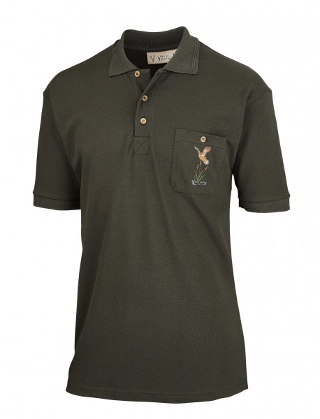 Hubertus Herren-Poloshirt Fliegende Enten