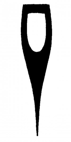 Manche de hache Nordforest pour des œillets angulaires, avec pied de biche prononcé