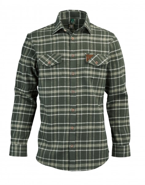 OS-Trachten Herren-Langarmhemd Flanell