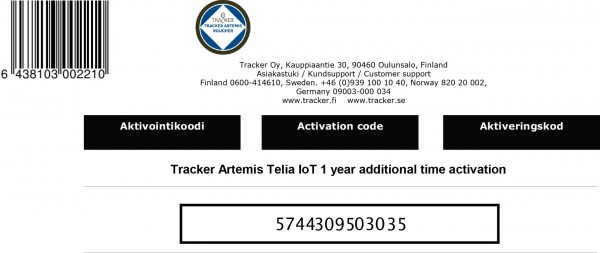 Aktivierungslizenz für IoT-SIM