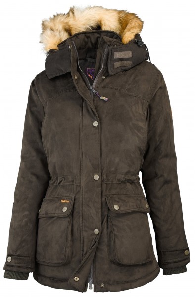 Hubertus Damen Ansitzjacke Iceland | Jagdjacken Hubertus Damen Fleecejacke Coral mit Kapuze aus weichem
