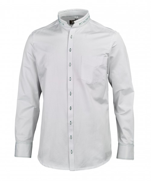 OS-Trachten Herren-Langarmhemd, Slim Fit