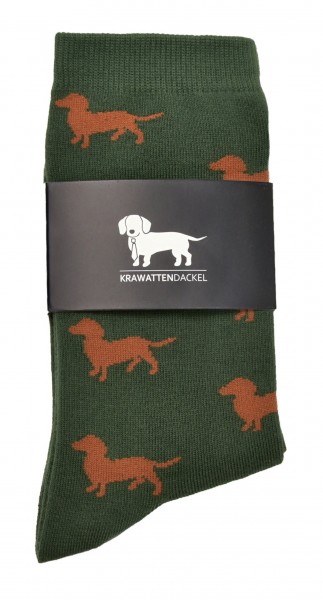 Krawattendackel Socken mit Dackel