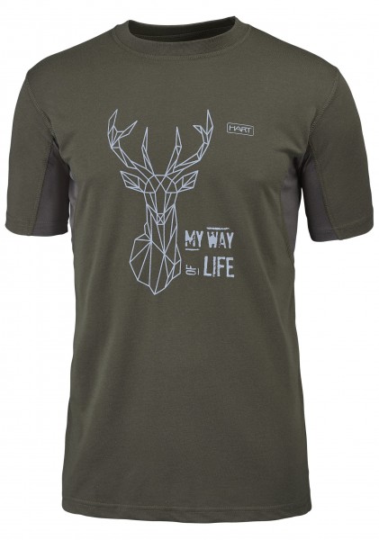 Hart Herren-T-Shirt Branded Hirsch