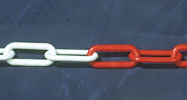 Absperrkette aus Kunststoff