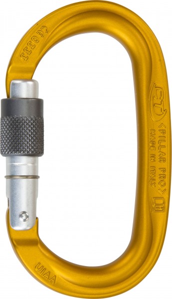 Karabiner Pillar Pro, Oval-Schrauber, Alu – EN 362/EN 11275