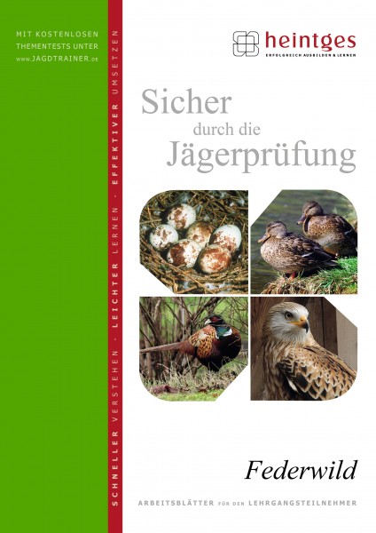 Sicher durch die Jägerprüfung - Arbeitsblätter Federwild