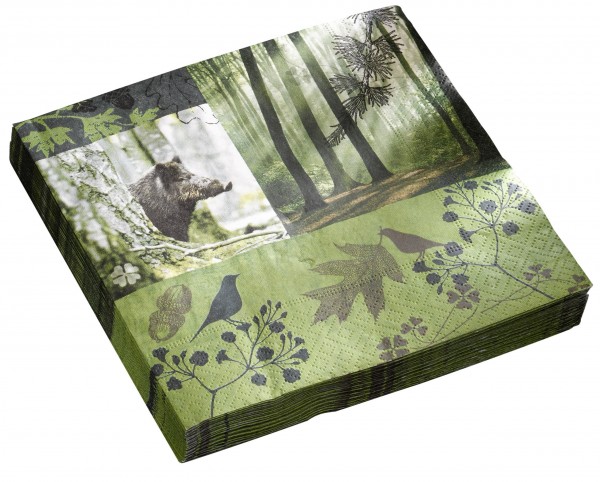 Servietten Waldmotiv