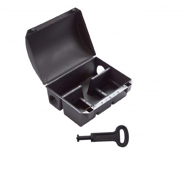 Rattenköderbox aus Kunststoff